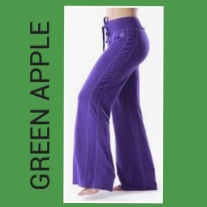 (New) GREEN APPLE BAMBOO YOGA PANTS